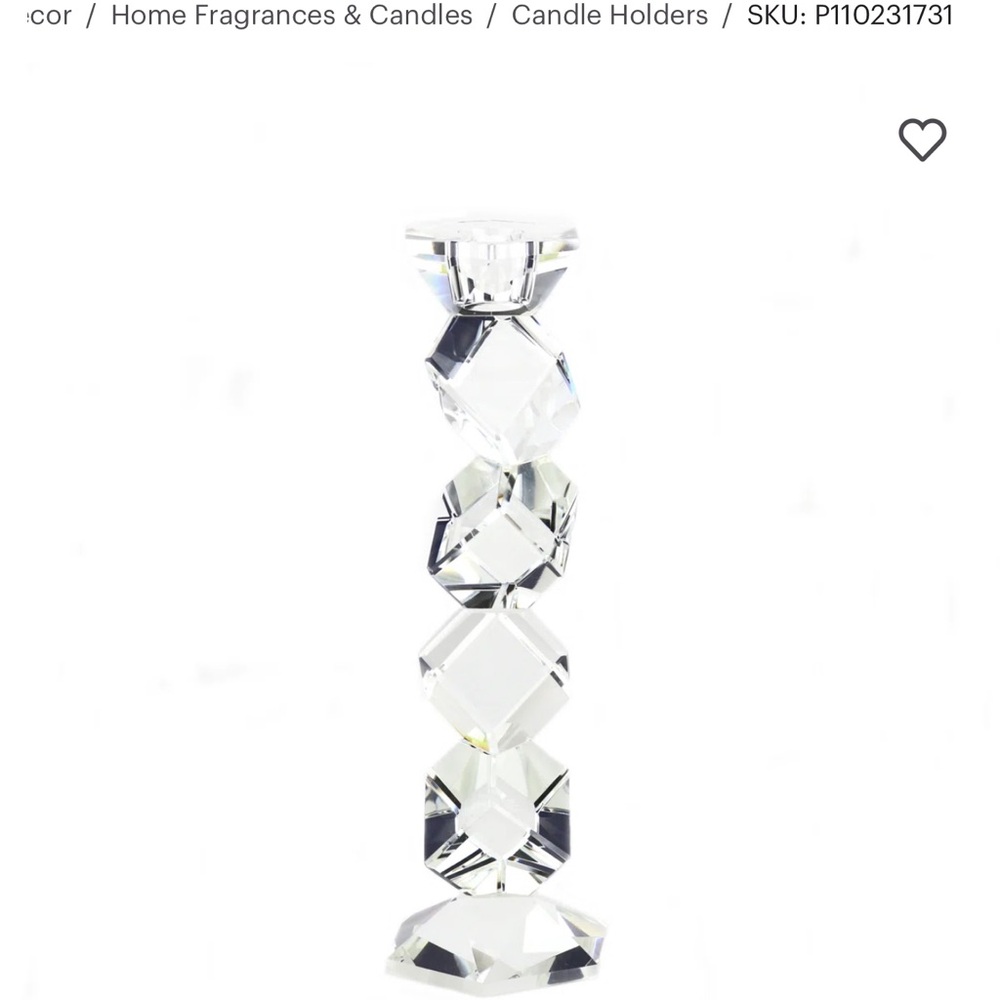 Crystal Candlestick - Picture 3 of 3